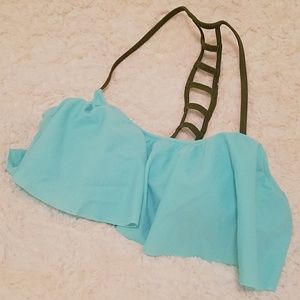 NWOT 💕 VS PINK Flowy Bandeau-Style Bikini Top